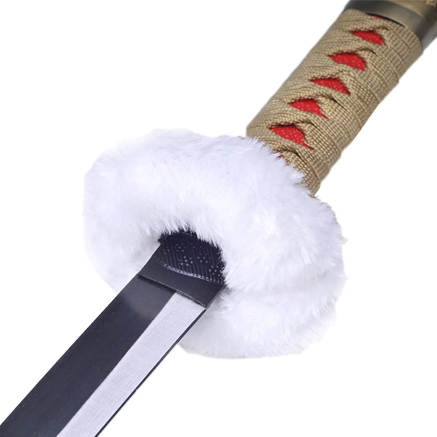 55" One Piece Law's Kikoku Katana (Red) Carbon Steel Metal Sword - Image 3