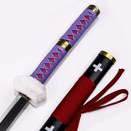 One Piece Surgeon of Death Doctor Trafalgar Law Katana 40" Purple Anime Cosplay Sword - Image 4