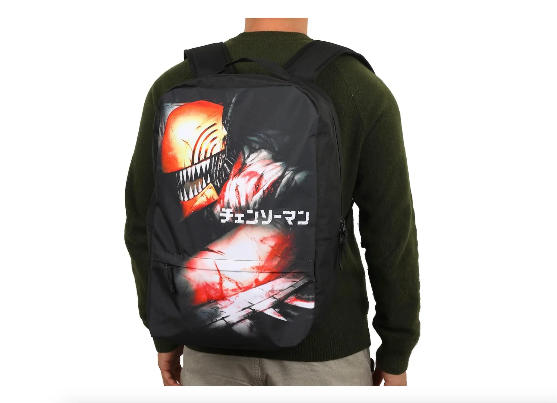 Backpack Chainsaw Man Denji Black Laptop Bag - Image 6