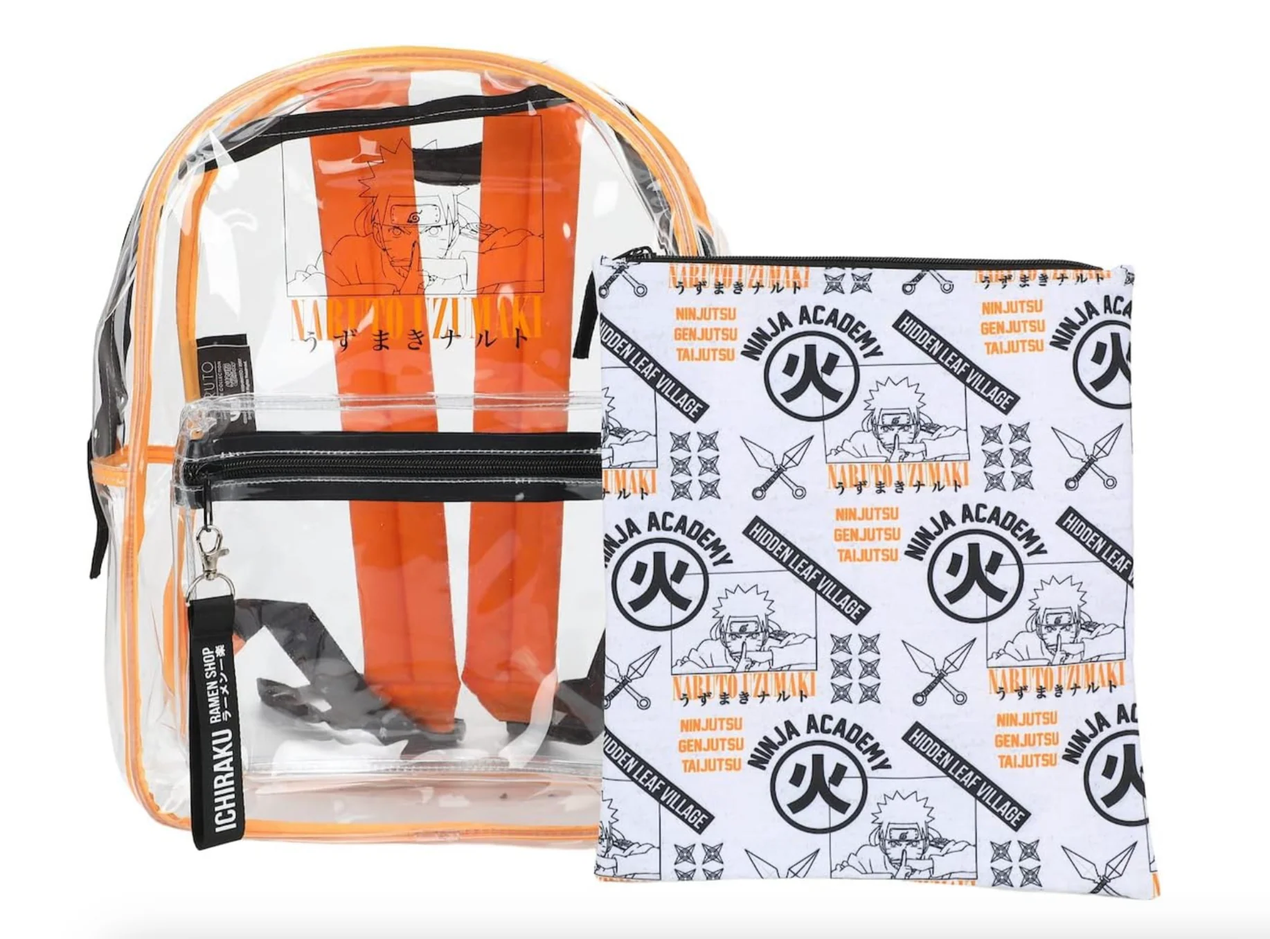 Backpack Naruto Shippuden 17" Clear Plastic Bag (with Removable Laptop Pocket) - Image 4