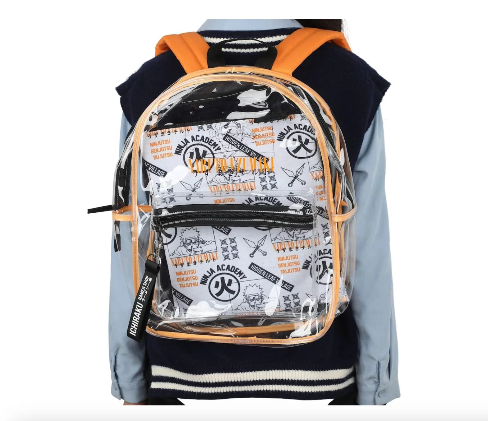 Backpack Naruto Shippuden 17" Clear Plastic Bag (with Removable Laptop Pocket) - Image 7