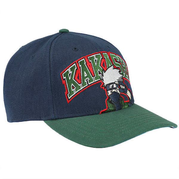 Naruto Kakashi Embroidered Pre-Curved Bill Snapback Baseball Cap Hat - Image 3