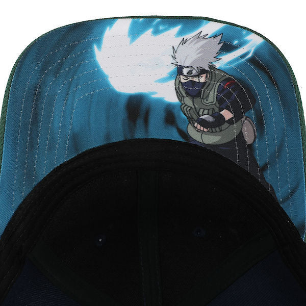 Naruto Kakashi Embroidered Pre-Curved Bill Snapback Baseball Cap Hat - Image 6