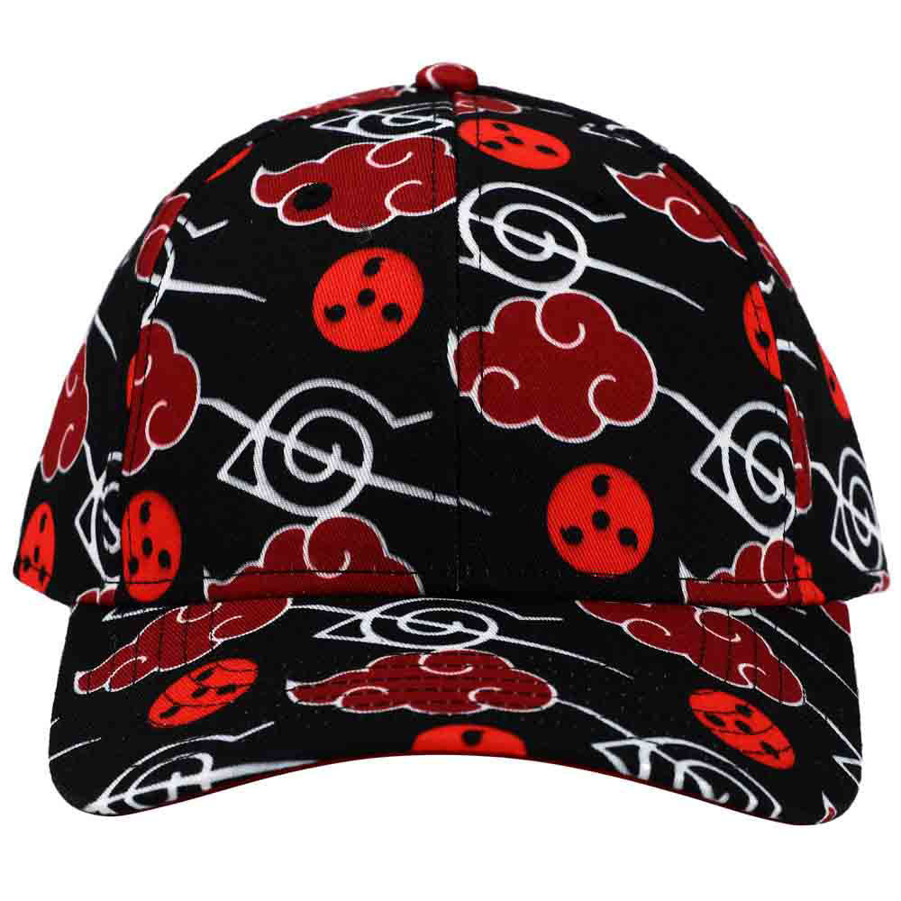 Naruto Shippuden Itachi Symbols Baseball Cap Akatsuki Cloud & Anti-Leaf Village Sublimated Curved Bill Hat - Image 3