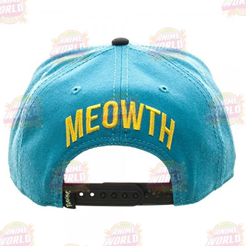 Pokémon Meowth Color Block Snapback Hat Baseball Cap - Image 4