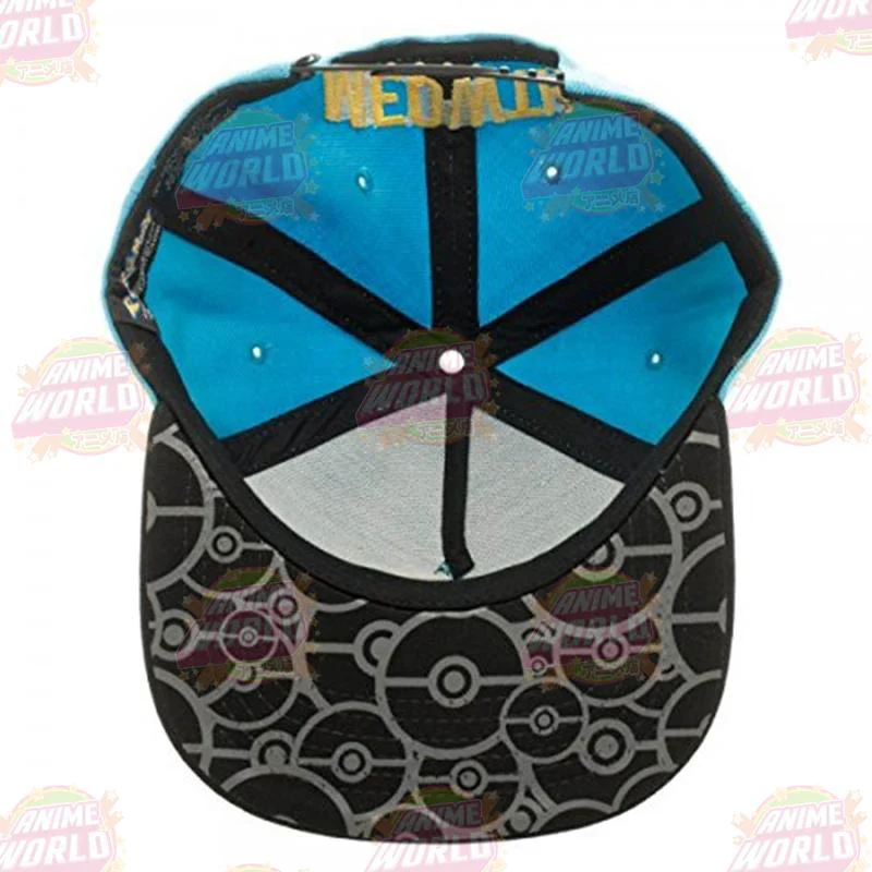 Pokémon Meowth Color Block Snapback Hat Baseball Cap - Image 5