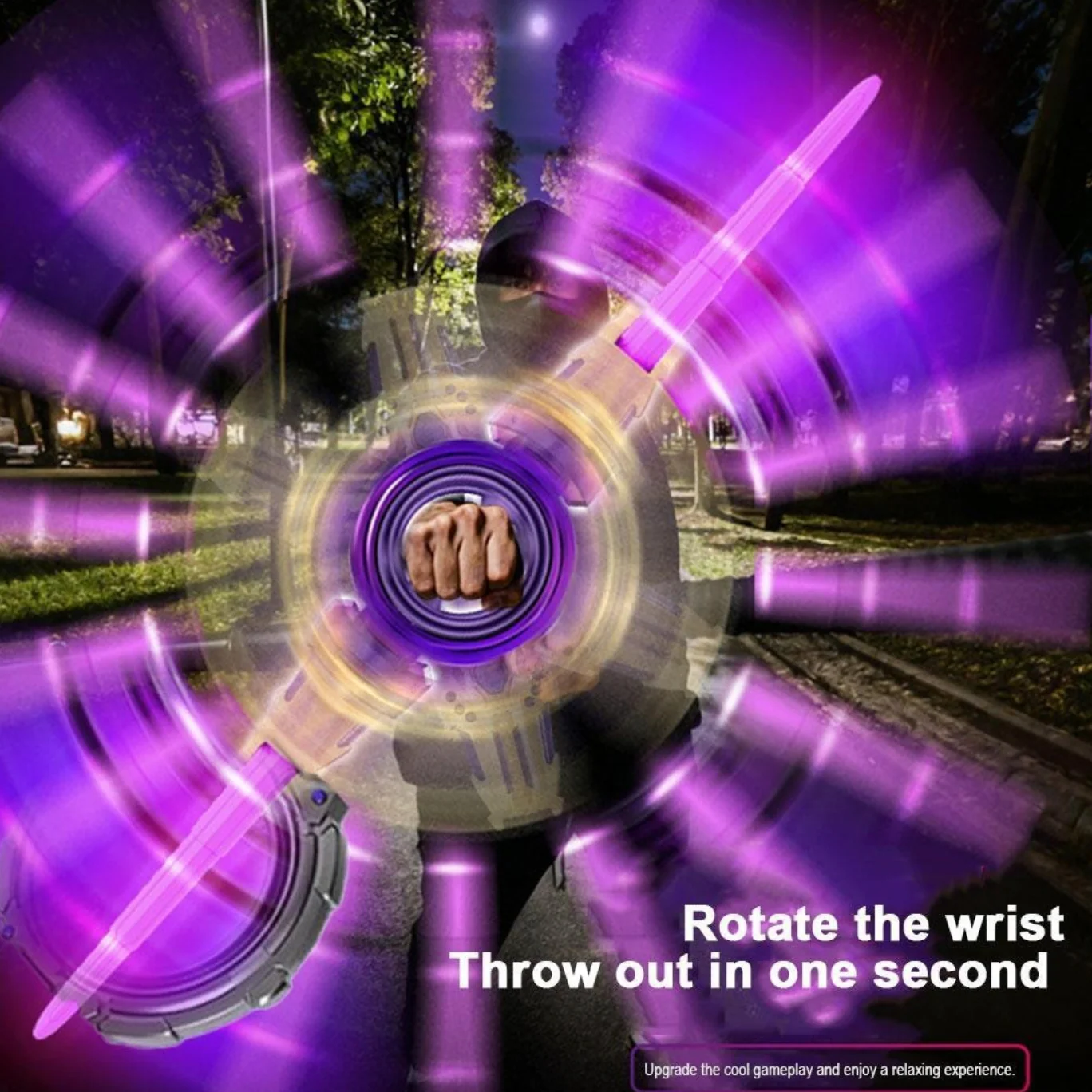 Spining Light Sword Double Blade LED Toy - Image 10