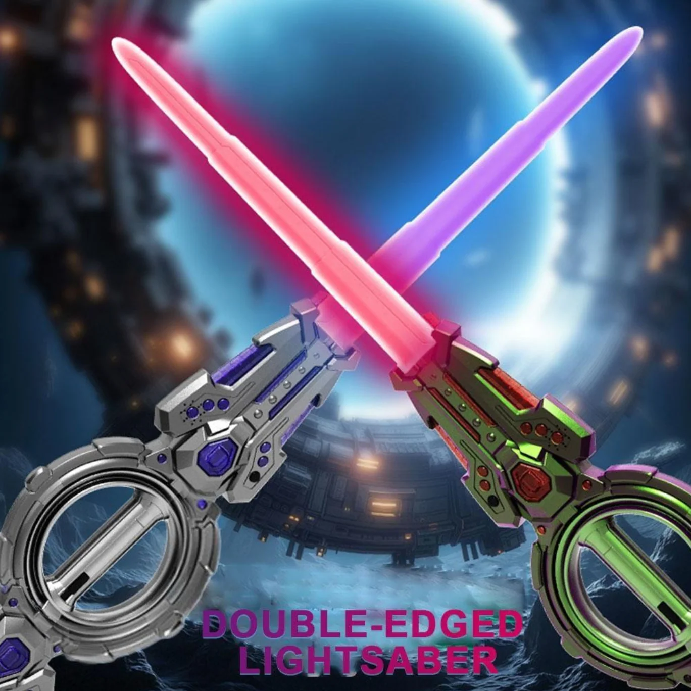 Spining Light Sword Double Blade LED Toy - Image 9