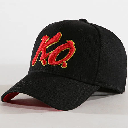 Street Fighter V K.O. Black Flex Cap Hat - Image 4
