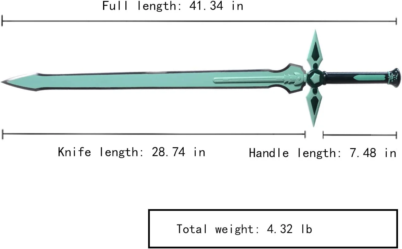 41" Sword Art Online Kirigaya Kazuto Metal Sword Replica Weapon Metal Sword - Image 8