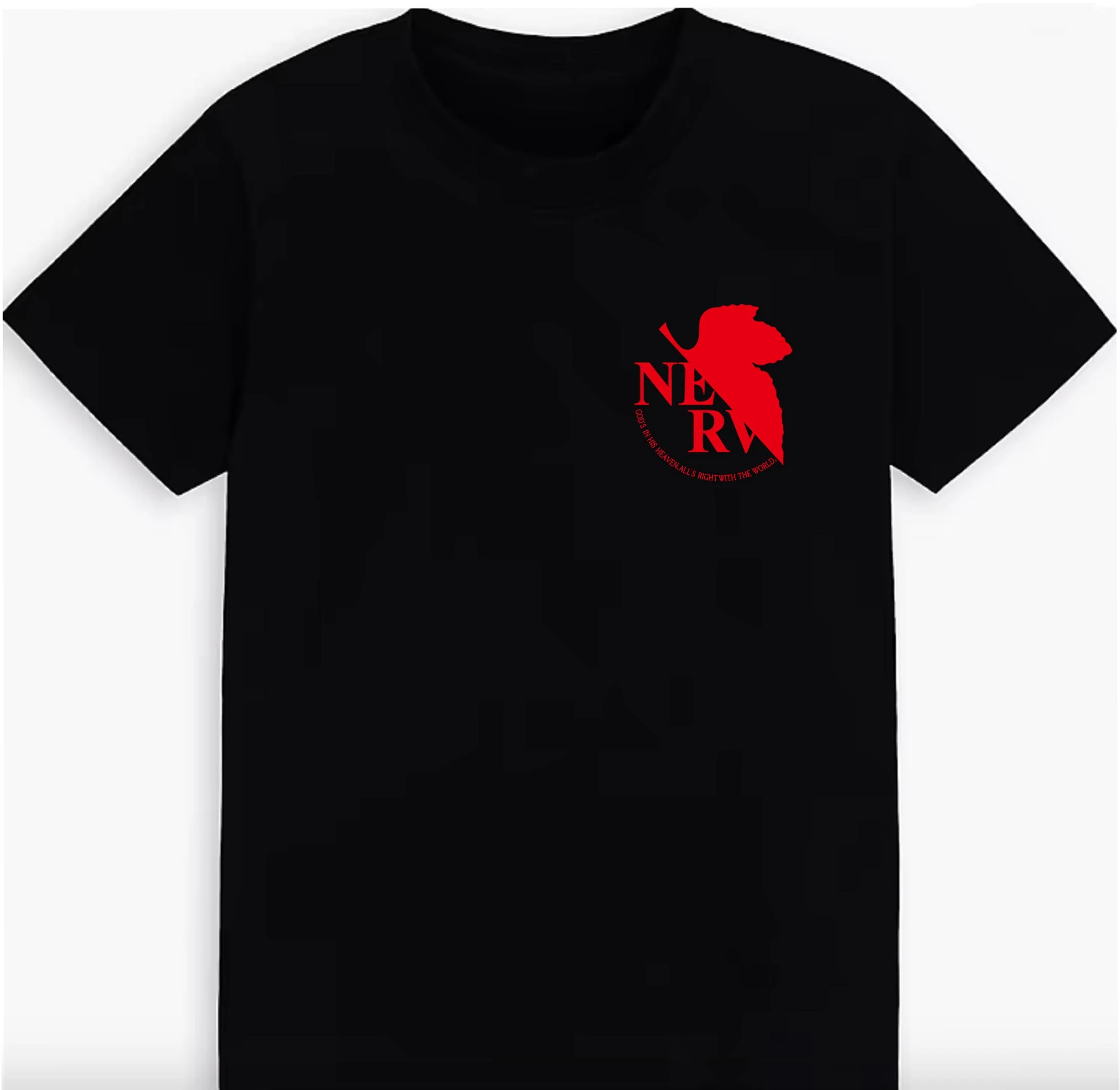T-shirt - Evangelion Logo - 100%Cotton Unisex Shirt - Image 3