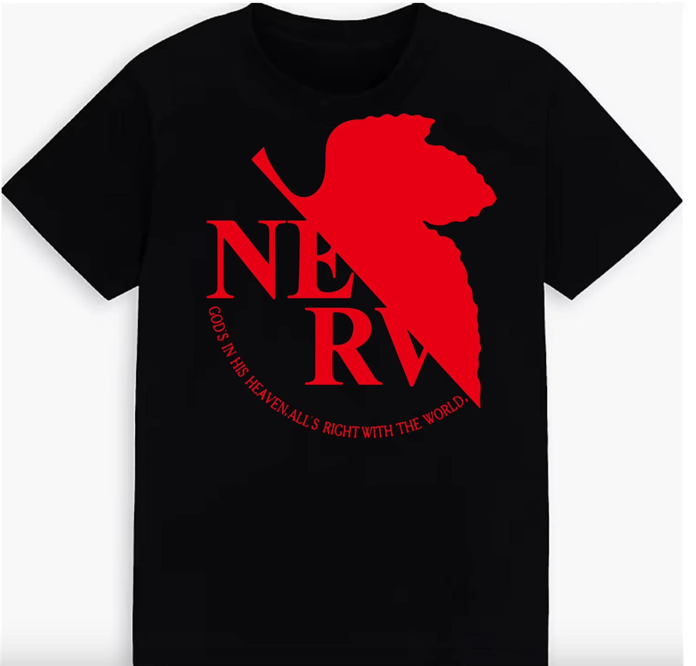 T-shirt - Evangelion Logo - 100%Cotton Unisex Shirt - Image 4