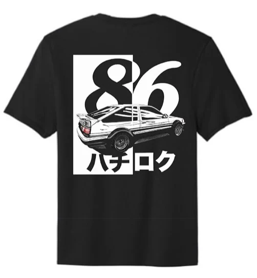 T-Shirt - Initial D AE86 - 100%Cotton Unisex Shirt - Image 4