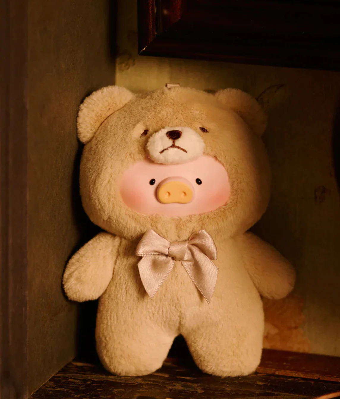 Toyzero+ Lulu Teddy The Piggy Vintage Plush Keychain Blind Box - Image 3