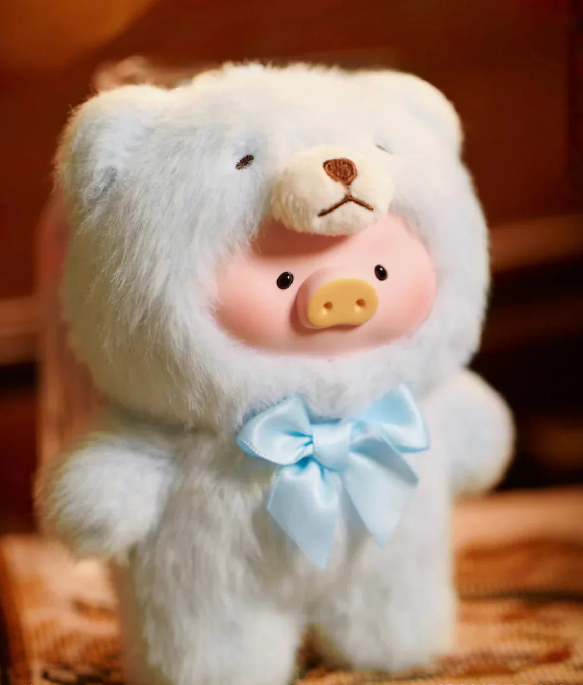 Toyzero+ Lulu Teddy The Piggy Vintage Plush Keychain Blind Box - Image 9